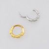 POLISHED BARB WIRE COIL WRAP SEPTUM CLICKER RING 316L SURGICAL STEEL